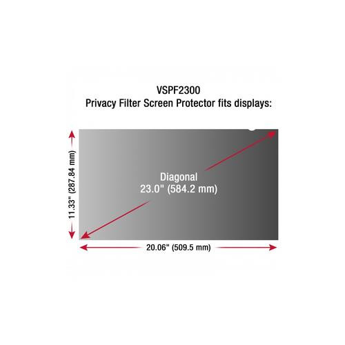 Viewsonic  filtre anti-reflets pour écran et filtre de confidentialité 58,4 cm (23") Moniteur - VSPF2300