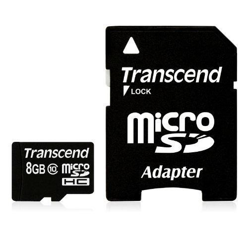 Transcend  mémoire flash 8 Go MicroSDHC NAND Classe 10 - TS8GUSDHC10