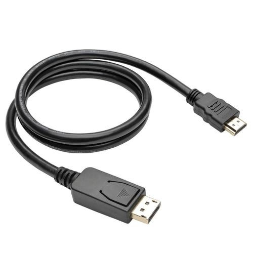 Tripp Lite  câble vidéo et adaptateur 0,91 m DisplayPort HDMI Noir, Métallique - P582-003-V2