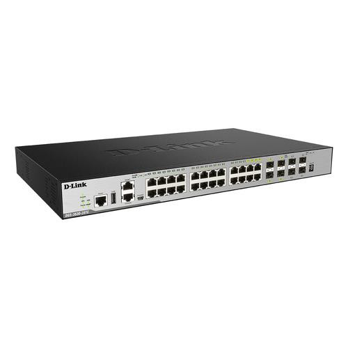 D-Link DGS-3630-28TC Géré L3 Gigabit Ethernet (10/100/1000) 1U Noir - DGS-3630-28TC/SI