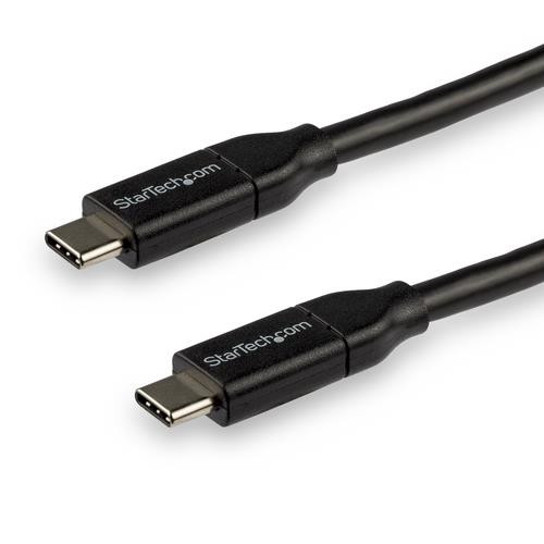 StarTech.com Câble de Charge Rapide USB-C de 3m, Charge et Synchronisation, 100W (5A) PD, USB 2.0, Certifié USB-IF - Cordon de Charge USB C - USB2C5C3M