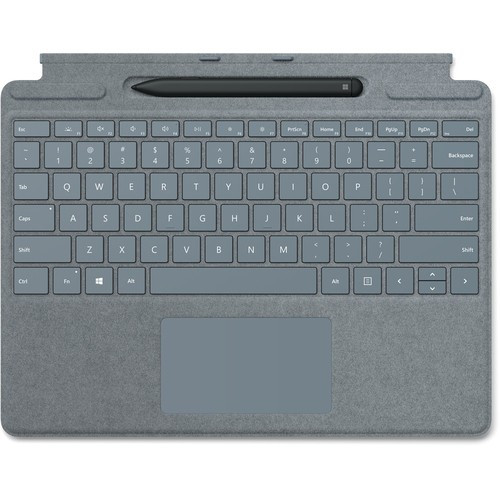 Microsoft Surface Pro X QWERTY Anglais américain Microsoft Cover port Bleu - 26B-00041