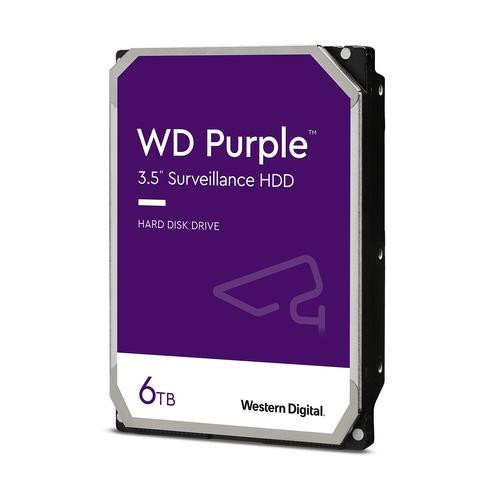 Western Digital Purple Surveillance disque dur 6 To 5700 tr/min 128 Mo 3.5" SATA - WD62PURZ