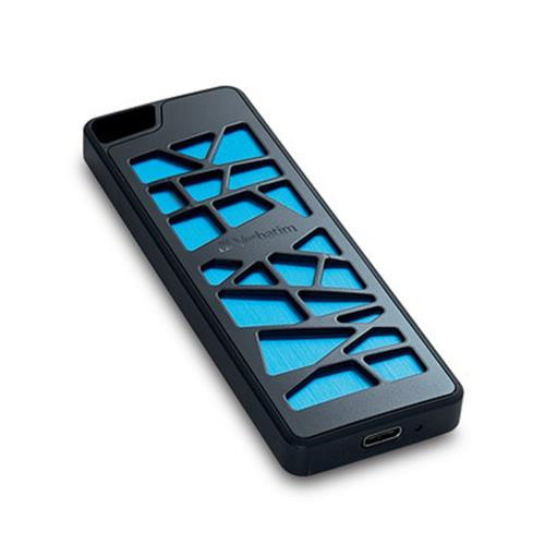 Verbatim VGX1000 256 Go USB Type-C 3.2 Gen 2 (3.1 Gen 2) Noir, Bleu - 70883