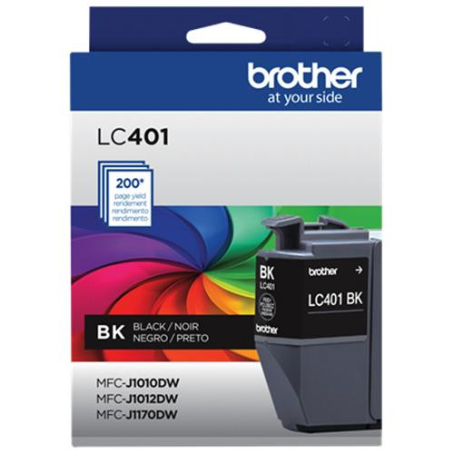 Brother LC401BKS cartouche d'encre 1 pièce(s) Original Rendement standard Noir - LC-401BKS Brother LC401BKS cartouche d'encre 1 pièce(s) Original Rendement standard Noir - LC-401BKS