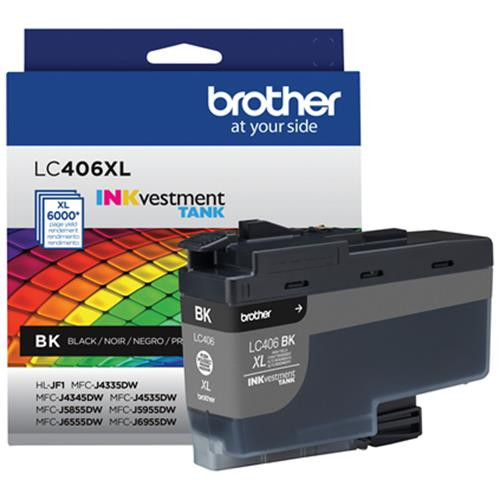 Brother LC406XLBKS cartouche d'encre 1 pièce(s) Original Rendement élevé (XL) Noir - LC-406XLBKS