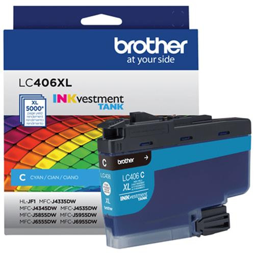 Brother LC406XLCS cartouche d'encre 1 pièce(s) Original Rendement élevé (XL) Cyan - LC-406XLCS