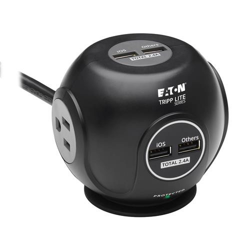 Tripp Lite  protection surtension Noir, Gris 3 sortie(s) CA 120 V 2,44 m - TLP38UAM