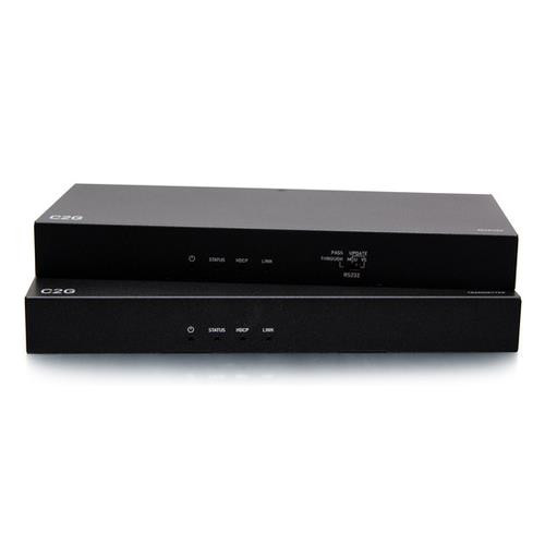 C2G HDMI® HDBaseT + 3,5 mm, USB-B à A, et RS232 sur boîtier d’extension émetteur Cat vers boîtier récepteur - 4K 60Hz - 31013