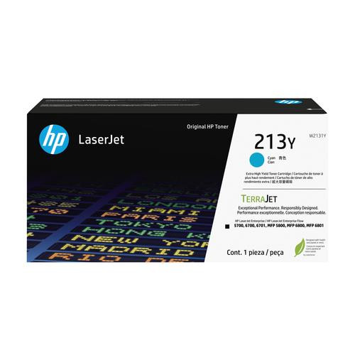 HP 213Y Toner LaserJet authentique Extra-grande capacité Cyan - W2131Y