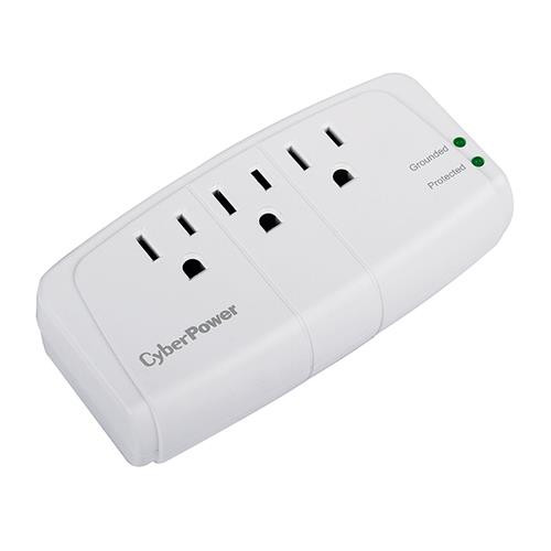 CyberPower  protection surtension Blanc 3 sortie(s) CA 125 V - CSB300W