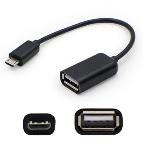 AddOn Networks  câble USB 0,127 m USB A Micro-USB A Noir - USBOTG