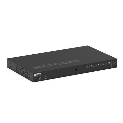 NETGEAR AV LINE M4250-10G2XF-POE++ 8X1G UTRA90 Géré L2/L3 Gigabit Ethernet (10/100/1000) Connexion Ethernet, supportant l'alimentation via ce port (PoE) 1U Noir - GSM4212UX-100NAS