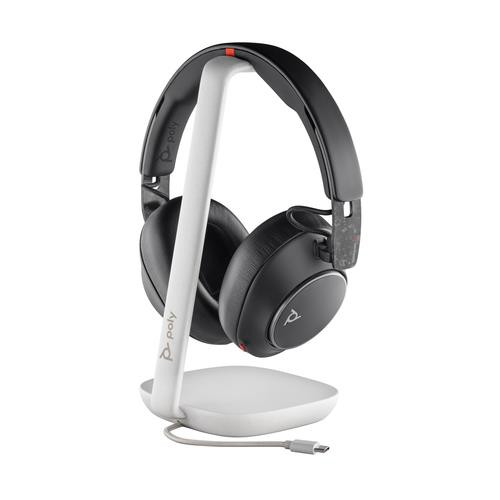 HP Poly Micro-casque Poly Voyager Surround 85 UC USB-C + adaptateur USB-C/A + base de chargement - 8G7T7AA