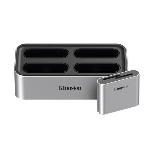 Kingston Technology Workflow Station Dock USB-C 3.2 Gen2 avec lecteur de carte SD UHS-II à double emplacement - WFS-S Kingston Technology Workflow Station Dock USB-C 3.2 Gen2 avec lecteur de carte SD UHS-II à double emplacement - WFS-S