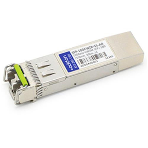 AddOn Networks  module émetteur-récepteur de réseau Fibre optique 10000 Mbit/s SFP+ 1550 nm - SFP-10GCWZR-55-AO