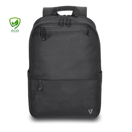V7  sacoche d'ordinateurs portables 39,6 cm (15.6") Sac à dos Noir - CBP16-ECO2