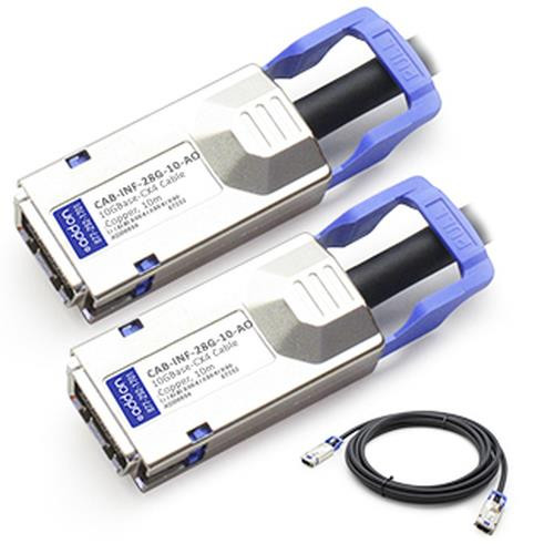 AddOn Networks 10m, CX4 - CX4 câble InfiniBand et à fibres optiques Noir - CAB-INF-28G-10-AO