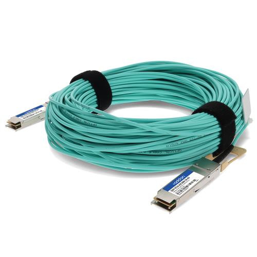 AddOn Networks  câble InfiniBand et à fibres optiques 30 m QSFP28 Couleur menthe - QSFP-OTU4-AOC30M-CN-AO