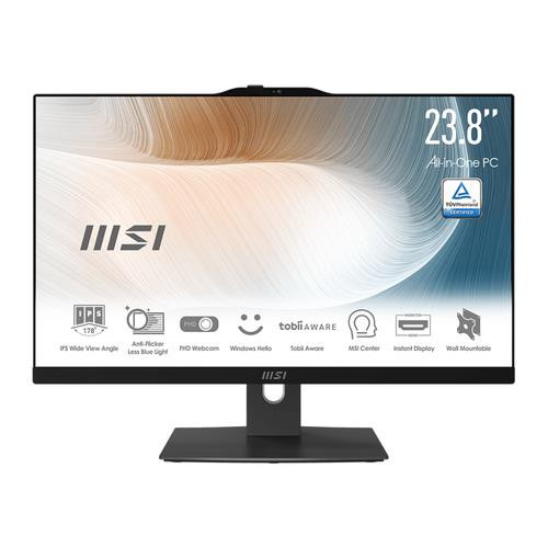 MSI Modern 12M-054US Intel® Core™ i5 i5-1240P 60,5 cm (23.8") 1920 x 1080 pixels Écran tactile PC All-in-One 8 Go DDR4-SDRAM 256 Go SSD Windows 11 Home Wi-Fi 6 (802.11ax) Noir - MAM242TP12M054