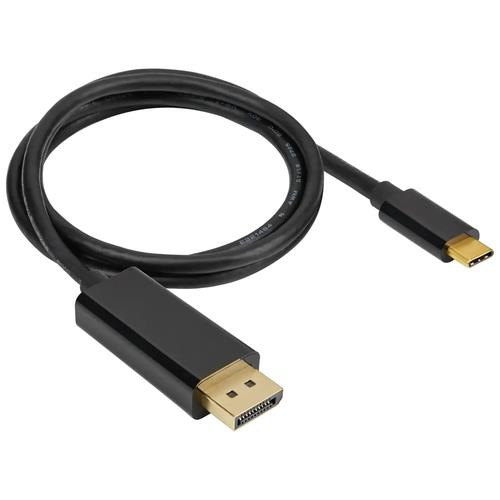 Corsair  câble vidéo et adaptateur 1 m USB Type-C DisplayPort Noir - CU-9000005-WW