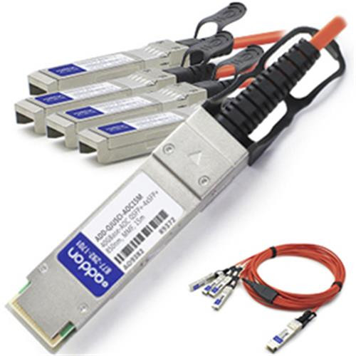 AddOn Networks  câble InfiniBand et à fibres optiques 15 m QSFP+ 4x SFP+ Orange - ADD-QJUSCI-AOC15M