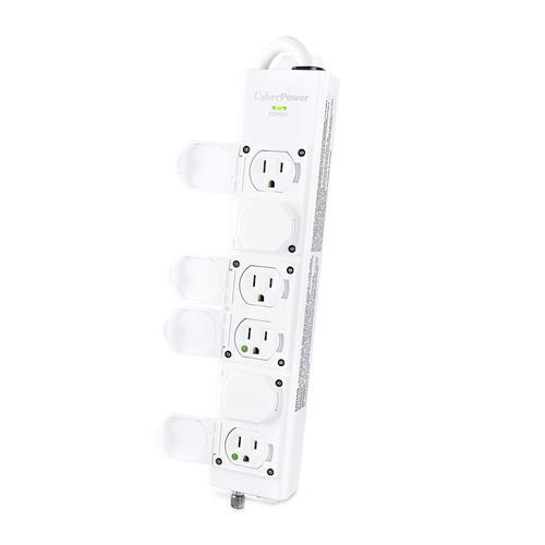 CyberPower  protection surtension Blanc 6 sortie(s) CA 100 - 125 V 4,6 m - MPV615P