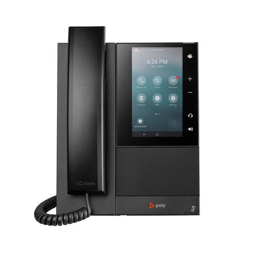 HP Poly Téléphone multimédia professionnel Poly CCX 505 avec Open SIP et compatible PoE - 82Z82AA