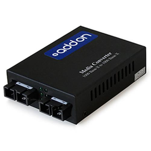 AddOn Networks  convertisseur de support réseau 1000 Mbit/s 1310 nm Multimode, Monomode Noir - ADD-GMC-MMSM-6SC