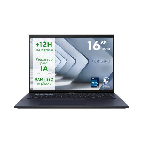 ASUS ExpertBook  laptop Intel Core Ultra 7 155U Ordinateur portable 40,6 cm (16") WUXGA 16 Go DDR5-SDRAM 1 To SSD Wi-Fi 6 (802.11ax) Windows 11 Pro Noir - B3604CMA-P73T-CA
