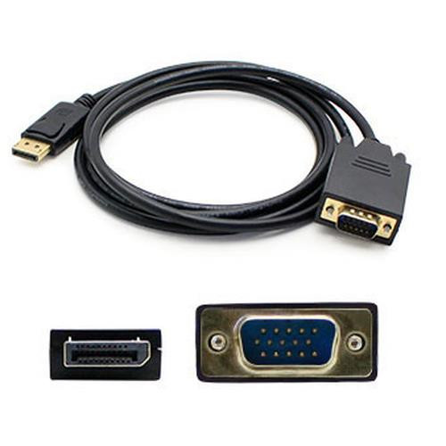 AddOn Networks  câble vidéo et adaptateur 0,91 m DisplayPort VGA (D-Sub) Noir - DISPORT2VGAMM3B-5PK