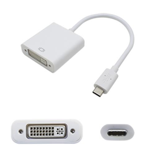 AddOn Networks USB 3.1 (C) - DVI-I (29 pin), 0.2m adaptateur graphique USB Blanc - USBC2DVIIW