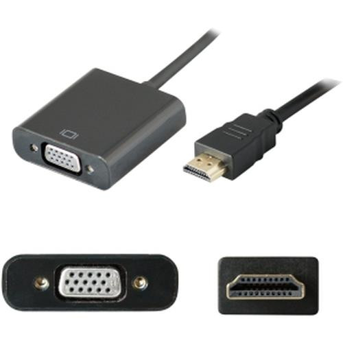 AddOn Networks  câble vidéo et adaptateur 0,2 m HDMI VGA (D-Sub) Noir - 0B47069-AO-5PK