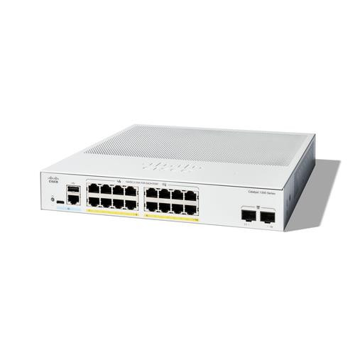 Cisco  commutateur réseau Géré L2/L3 Gigabit Ethernet (10/100/1000) Blanc - C1300-16FP-2G