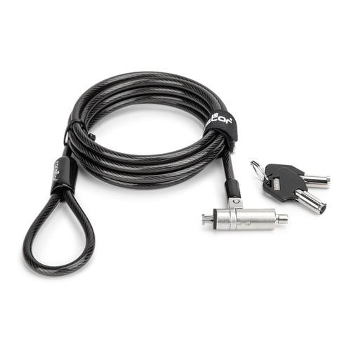 Rocstor Rocbolt N19 câble antivol Noir, Argent 1,8 m - Y1RB008-B1