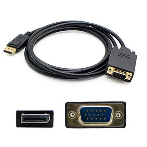 AddOn Networks  câble vidéo et adaptateur 1,82 m DisplayPort VGA (D-Sub) Noir - DISPORT2VGAMM6B-5PK
