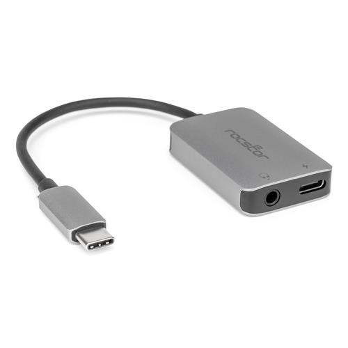 Rocstor  hub & concentrateur USB Type-C Noir, Argent - Y10A331-S1
