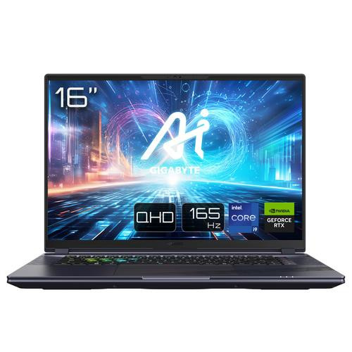 GIGABYTE  laptop Intel® Core™ i9 i9-14900HX Ordinateur portable 40,6 cm (16") WQXGA 32 Go DDR5-SDRAM 2 To SSD NVIDIA GeForce RTX 4070 Wi-Fi 7 (802.11be) Windows 11 Home Gris - AORUS 16X ASG-63USC65SH