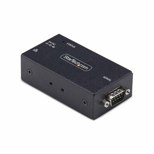 StarTech.com Adaptateur Série vers Ethernet à 1 Port, Serveur de Périphériques Série IP pour Périphériques RS232 Distants, Montage Mural/sur Rail DIN, Boîtier Métallique, Convertisseur Série RJ45 LAN vers DB9, TAA - I13-SERIAL-ETHERNET