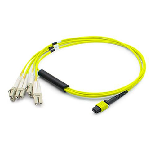 AddOn Networks  câble InfiniBand et à fibres optiques 5 m MPO/MTP LC Jaune - CAB-M12P4LC-S5-AO