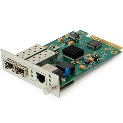 AddOn Networks  convertisseur de support réseau Interne 1000 Mbit/s Vert - ADD-MCC1GTX2SFP-FO