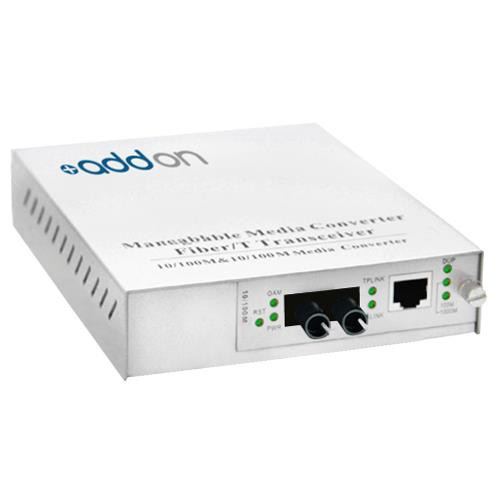 AddOn Networks 1000Base-TX(RJ45) to 1000Base-SX(ST), 850nm convertisseur de support réseau 1000 Mbit/s Multimode Argent - ADD-MGMC-SX-5ST