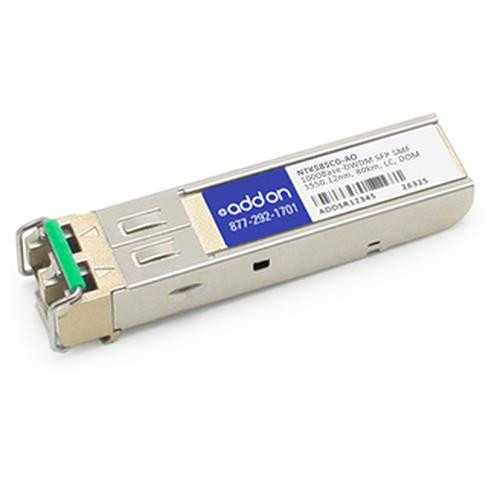 AddOn Networks SFP 80km DWDM module émetteur-récepteur de réseau Fibre optique 1000 Mbit/s 1550,12 nm - NTK585CG-AO