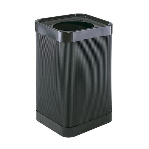 Safco At-Your-Disposal 143,8 L Rectangulaire Plastique, Polyéthylène Noir - 9790BL