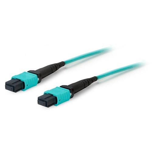 AddOn Networks 50m MPO/MPO câble InfiniBand et à fibres optiques MPO/MTP Bleu - ADD-MPOMPO-50M5OM3S