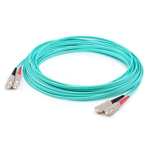 AddOn Networks  câble InfiniBand et à fibres optiques 96 m OFNR Couleur aqua - ADD-SC-SC-96M5OM4