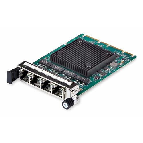 StarTech.com Carte Réseau à 4 Ports RJ45 Gigabit OCP 3.0 avec Intel® I350-AM4, Carte Réseau Serveur Compatible SFF 4C+, Ethernet Multivitesse, PCIe 3.0, Transformateur LAN, NIC w/PXE/9K - OR41GI-NETWORK-CARD