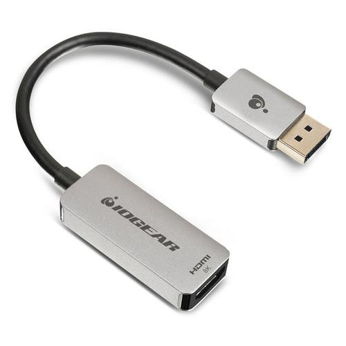 iogear  changeur de genre de câble DisplayPort HDMI Noir, Argent - GDPHD8KA