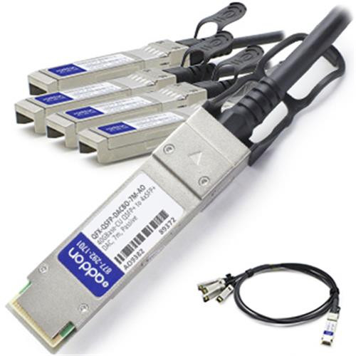 AddOn Networks QSFP+/4xSFP+ 1m câble InfiniBand et à fibres optiques QSFP+ 4xSFP+ Noir - MC2609130-001-AO