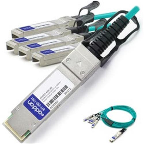 AddOn Networks  câble InfiniBand et à fibres optiques 5 m QSFP+ 4xSFP+ Vert - JG331A-AOC-AO